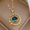 Titanium Steel Star Pendant Necklace in Gold Tone Titanium Steel Star Pendant Necklace in Gold Tone