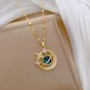 Titanium Steel Star Pendant Necklace in Gold Tone Titanium Steel Star Pendant Necklace in Gold Tone