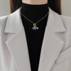 Titanium Steel Star Pendant Necklace in Gold Tone Titanium Steel Star Pendant Necklace in Gold Tone