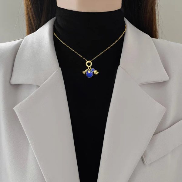 Titanium Steel Star Pendant Necklace in Gold Tone Titanium Steel Star Pendant Necklace in Gold Tone