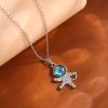 Titanium Steel Star Pendant Necklace in Gold Tone Titanium Steel Star Pendant Necklace in Gold Tone
