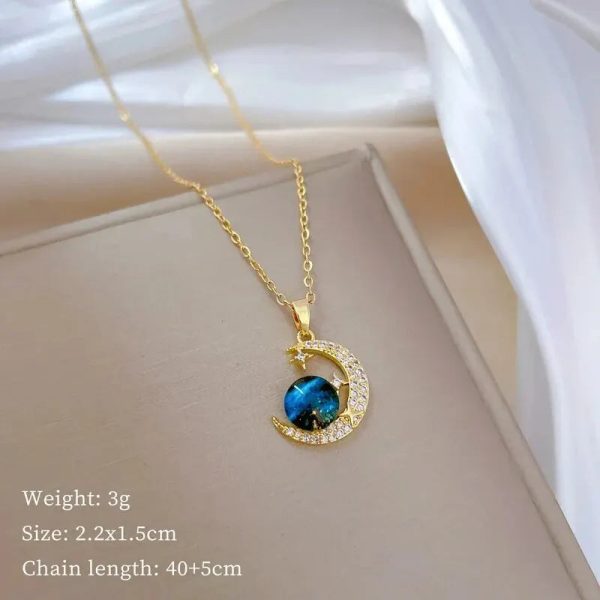 Titanium Steel Star Pendant Necklace in Gold Tone Titanium Steel Star Pendant Necklace in Gold Tone