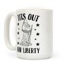 Tits Out For Liberty Coffee Mug Tits Out For Liberty Coffee Mug