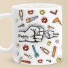 To Dad From The Reason You Drink - Family Personalized Custom 3D Inflated Effect Printed Mug - Father's Day, Gift For Dad, Grandpa To Dad From The Reason You Drink - Family Personalized Custom 3D Inflated Effect Printed Mug - Father's Day, Gift For Dad, Grandpa