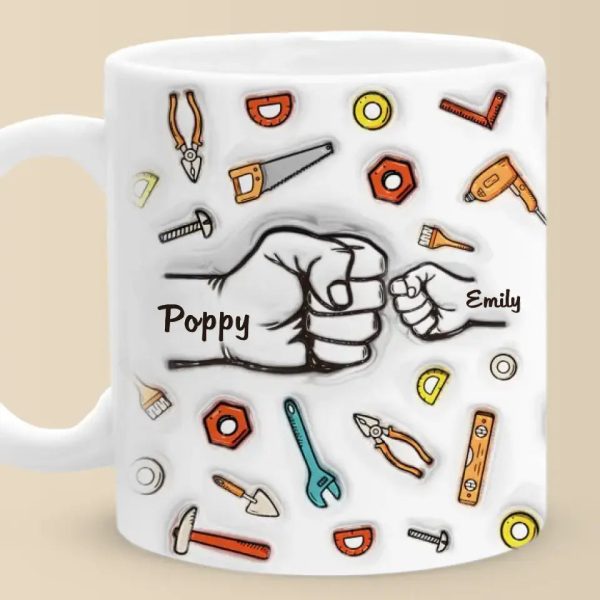 To Dad From The Reason You Drink - Family Personalized Custom 3D Inflated Effect Printed Mug - Father's Day, Gift For Dad, Grandpa To Dad From The Reason You Drink - Family Personalized Custom 3D Inflated Effect Printed Mug - Father's Day, Gift For Dad, Grandpa