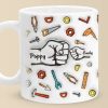 To Dad From The Reason You Drink - Family Personalized Custom 3D Inflated Effect Printed Mug - Father's Day, Gift For Dad, Grandpa To Dad From The Reason You Drink - Family Personalized Custom 3D Inflated Effect Printed Mug - Father's Day, Gift For Dad, Grandpa