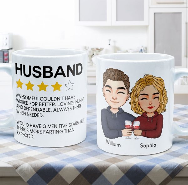 To Husband Five Star Funny - Personalized Mug To Husband Five Star Funny - Personalized Mug
