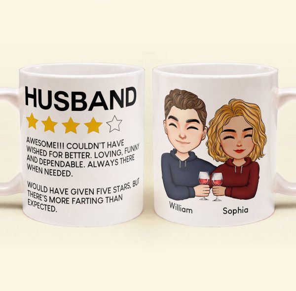 To Husband Five Star Funny - Personalized Mug To Husband Five Star Funny - Personalized Mug