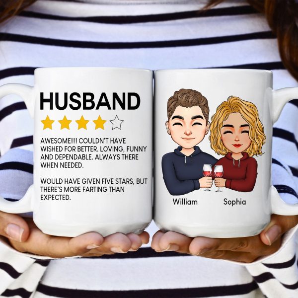 To Husband Five Star Funny - Personalized Mug To Husband Five Star Funny - Personalized Mug