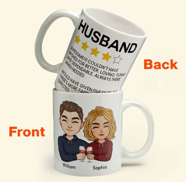 To Husband Five Star Funny - Personalized Mug To Husband Five Star Funny - Personalized Mug