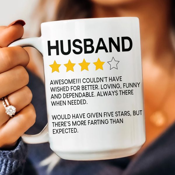 To Husband Five Star Funny - Personalized Mug To Husband Five Star Funny - Personalized Mug