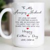 To My Amazing Husband Love And Heart - Personalized Custom Coffee Mug - HSB084_MG