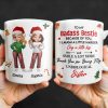 To My Badass Bestie, Thank You For Being My Unbiological Sister - Personalized Custom Coffee Mug - BST318_MG