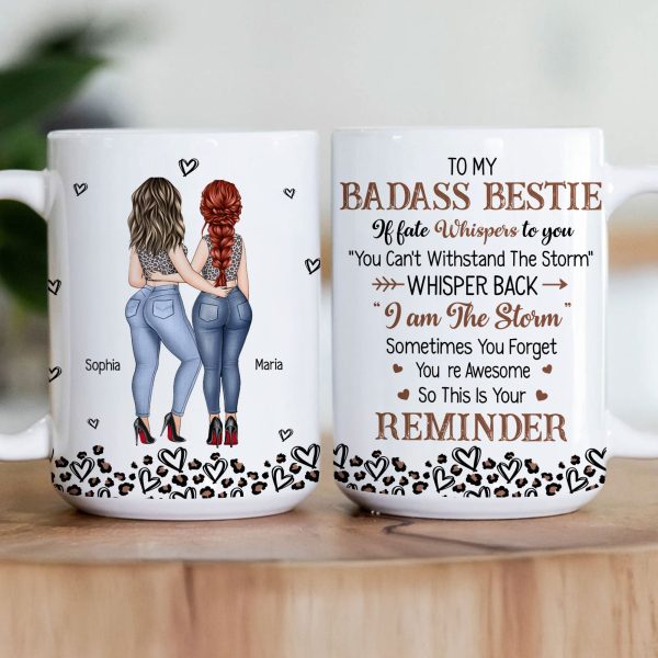 To My Badass Bestie You Are Awesome - Personalized Mug To My Badass Bestie You Are Awesome - Personalized Mug