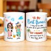 To My Best Friend, Tropical Friendship Promise - Personalized Custom Coffee Mug - BST183_MG To My Best Friend, Tropical Friendship Promise - Personalized Custom Coffee Mug - BST183_MG