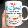 To My Best Friend, Tropical Friendship Promise - Personalized Custom Coffee Mug - BST183_MG To My Best Friend, Tropical Friendship Promise - Personalized Custom Coffee Mug - BST183_MG