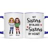 To My Bestie Christmas Standing Doll Besties In Snow Personalized Mug To My Bestie Christmas Standing Doll Besties In Snow Personalized Mug