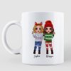 To My Bestie Christmas Standing Doll Besties In Snow Personalized Mug To My Bestie Christmas Standing Doll Besties In Snow Personalized Mug