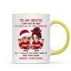 To My Bestie Sassy Girls Personalized Mug, Funny Christmas Gift For Sisters To My Bestie Sassy Girls Personalized Mug, Funny Christmas Gift For Sisters