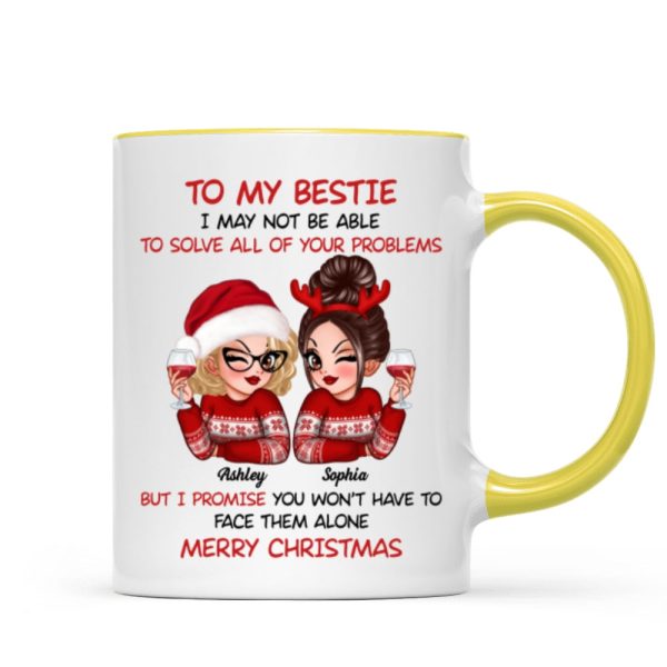 To My Bestie Sassy Girls Personalized Mug, Funny Christmas Gift For Sisters To My Bestie Sassy Girls Personalized Mug, Funny Christmas Gift For Sisters
