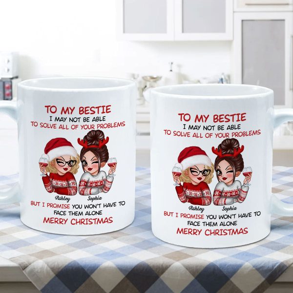 To My Bestie Sassy Girls Personalized Mug, Funny Christmas Gift For Sisters To My Bestie Sassy Girls Personalized Mug, Funny Christmas Gift For Sisters