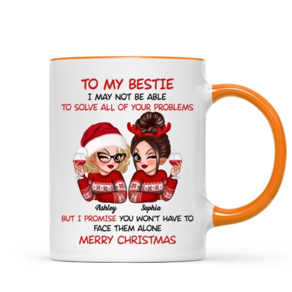 To My Bestie Sassy Girls Personalized Mug, Funny Christmas Gift For Sisters To My Bestie Sassy Girls Personalized Mug, Funny Christmas Gift For Sisters