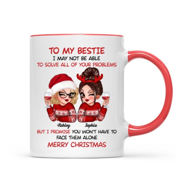 To My Bestie Sassy Girls Personalized Mug, Funny Christmas Gift For Sisters To My Bestie Sassy Girls Personalized Mug, Funny Christmas Gift For Sisters