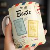 To My Bestie With Postage Stamp Design - Personalized Custom Coffee Mug - BST532_MG To My Bestie With Postage Stamp Design - Personalized Custom Coffee Mug - BST532_MG