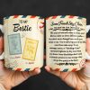 To My Bestie With Postage Stamp Design - Personalized Custom Coffee Mug - BST532_MG To My Bestie With Postage Stamp Design - Personalized Custom Coffee Mug - BST532_MG
