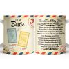 To My Bestie With Postage Stamp Design - Personalized Custom Coffee Mug - BST532_MG To My Bestie With Postage Stamp Design - Personalized Custom Coffee Mug - BST532_MG