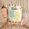 To My Bestie With Postage Stamp Design - Personalized Custom Coffee Mug - BST532_MG To My Bestie With Postage Stamp Design - Personalized Custom Coffee Mug - BST532_MG