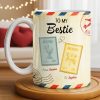 To My Bestie With Postage Stamp Design - Personalized Custom Coffee Mug - BST532_MG To My Bestie With Postage Stamp Design - Personalized Custom Coffee Mug - BST532_MG