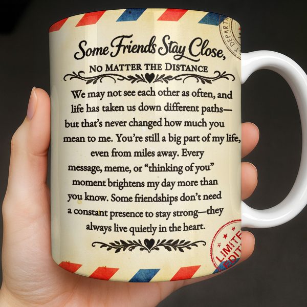 To My Bestie With Postage Stamp Design - Personalized Custom Coffee Mug - BST532_MG To My Bestie With Postage Stamp Design - Personalized Custom Coffee Mug - BST532_MG