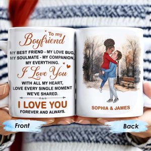To My Boyfriend Soulmate And Companion Love Message - Personalized Custom Coffee Mug - CPL269_MG