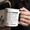 To My Cousin, You Mean So Much, Stars And Leaves - Personalized Custom Coffee Mug - FAM357_MG To My Cousin, You Mean So Much, Stars And Leaves - Personalized Custom Coffee Mug - FAM357_MG