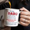 To My Dad, Sneaker And Super Dad Badge - Personalized Custom Coffee Mug - DAD230_MG To My Dad, Sneaker And Super Dad Badge - Personalized Custom Coffee Mug - DAD230_MG