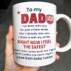 To My Dad, Sneaker And Super Dad Badge - Personalized Custom Coffee Mug - DAD230_MG To My Dad, Sneaker And Super Dad Badge - Personalized Custom Coffee Mug - DAD230_MG