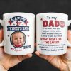 To My Dad, Sneaker And Super Dad Badge - Personalized Custom Coffee Mug - DAD230_MG To My Dad, Sneaker And Super Dad Badge - Personalized Custom Coffee Mug - DAD230_MG