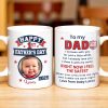 To My Dad, Sneaker And Super Dad Badge - Personalized Custom Coffee Mug - DAD230_MG To My Dad, Sneaker And Super Dad Badge - Personalized Custom Coffee Mug - DAD230_MG