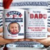 To My Dad, Sneaker And Super Dad Badge - Personalized Custom Coffee Mug - DAD230_MG To My Dad, Sneaker And Super Dad Badge - Personalized Custom Coffee Mug - DAD230_MG