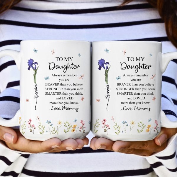 To My Daughter Always Remember You Are Custom Birth Flower - Personalized Mug To My Daughter Always Remember You Are Custom Birth Flower - Personalized Mug
