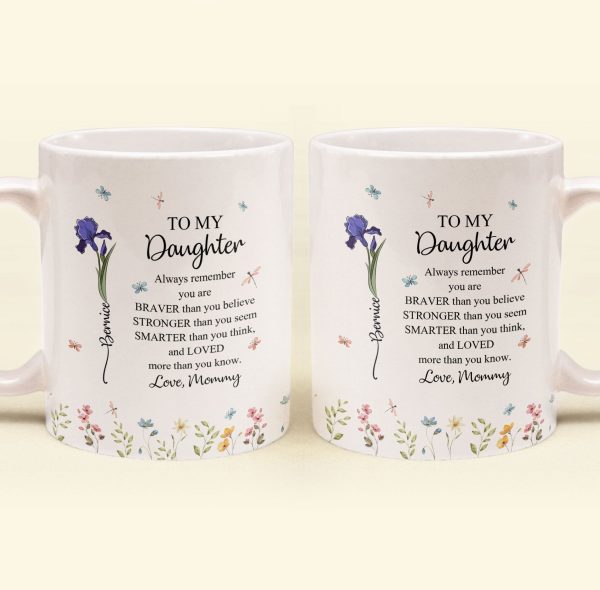 To My Daughter Always Remember You Are Custom Birth Flower - Personalized Mug To My Daughter Always Remember You Are Custom Birth Flower - Personalized Mug