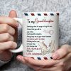 To My Daughter Ceramic Mug, Personalized Sweet Message, Cute Handholding Art, Unique Gift For Daughter To My Daughter Ceramic Mug, Personalized Sweet Message, Cute Handholding Art, Unique Gift For Daughter