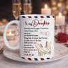 To My Daughter Ceramic Mug, Personalized Sweet Message, Cute Handholding Art, Unique Gift For Daughter To My Daughter Ceramic Mug, Personalized Sweet Message, Cute Handholding Art, Unique Gift For Daughter