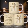 To My Daughter, Flowers and Hearts Design - Personalized Custom Coffee Mug - DAU268_MG To My Daughter, Flowers and Hearts Design - Personalized Custom Coffee Mug - DAU268_MG