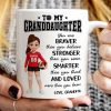 To My Daughter Granddaughter Volleyball Player You Are Braver Than You Think - Personalized Mug To My Daughter Granddaughter Volleyball Player You Are Braver Than You Think - Personalized Mug