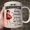 To My Daughter Granddaughter Volleyball Player You Are Braver Than You Think - Personalized Mug To My Daughter Granddaughter Volleyball Player You Are Braver Than You Think - Personalized Mug