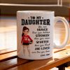 To My Daughter Granddaughter Volleyball Player You Are Braver Than You Think - Personalized Mug To My Daughter Granddaughter Volleyball Player You Are Braver Than You Think - Personalized Mug