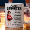 To My Daughter Granddaughter Volleyball Player You Are Braver Than You Think - Personalized Mug To My Daughter Granddaughter Volleyball Player You Are Braver Than You Think - Personalized Mug