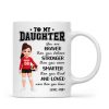 To My Daughter Granddaughter Volleyball Player You Are Braver Than You Think - Personalized Mug To My Daughter Granddaughter Volleyball Player You Are Braver Than You Think - Personalized Mug
